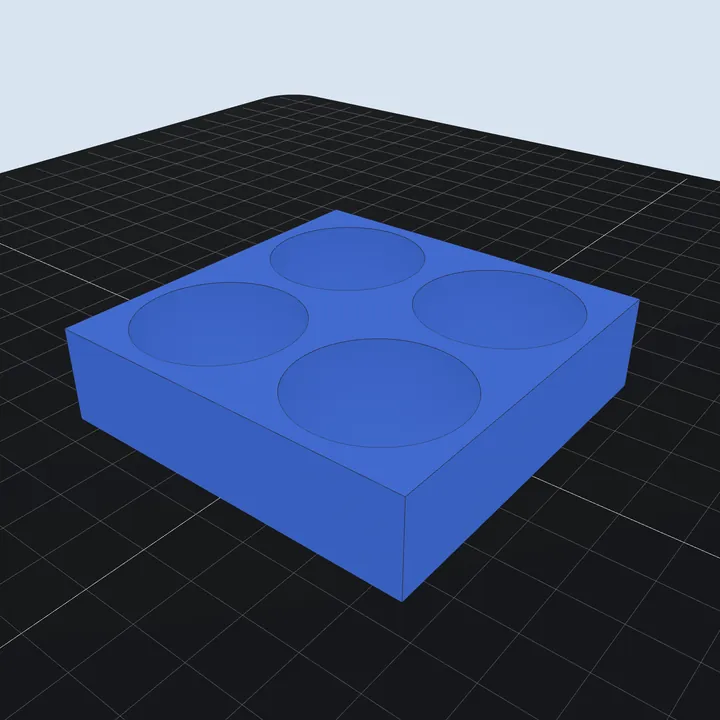 Casting tray — multi-cavity mold