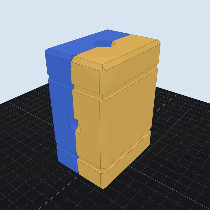 Two-part box mold