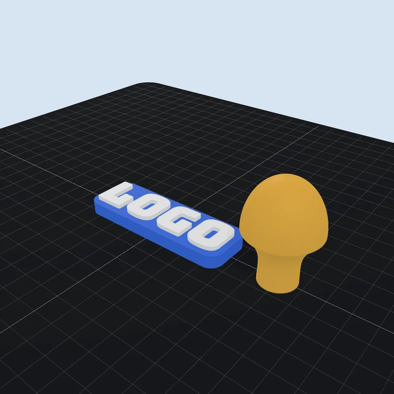 Stamp — logo, photo or text into a stamp with a handle